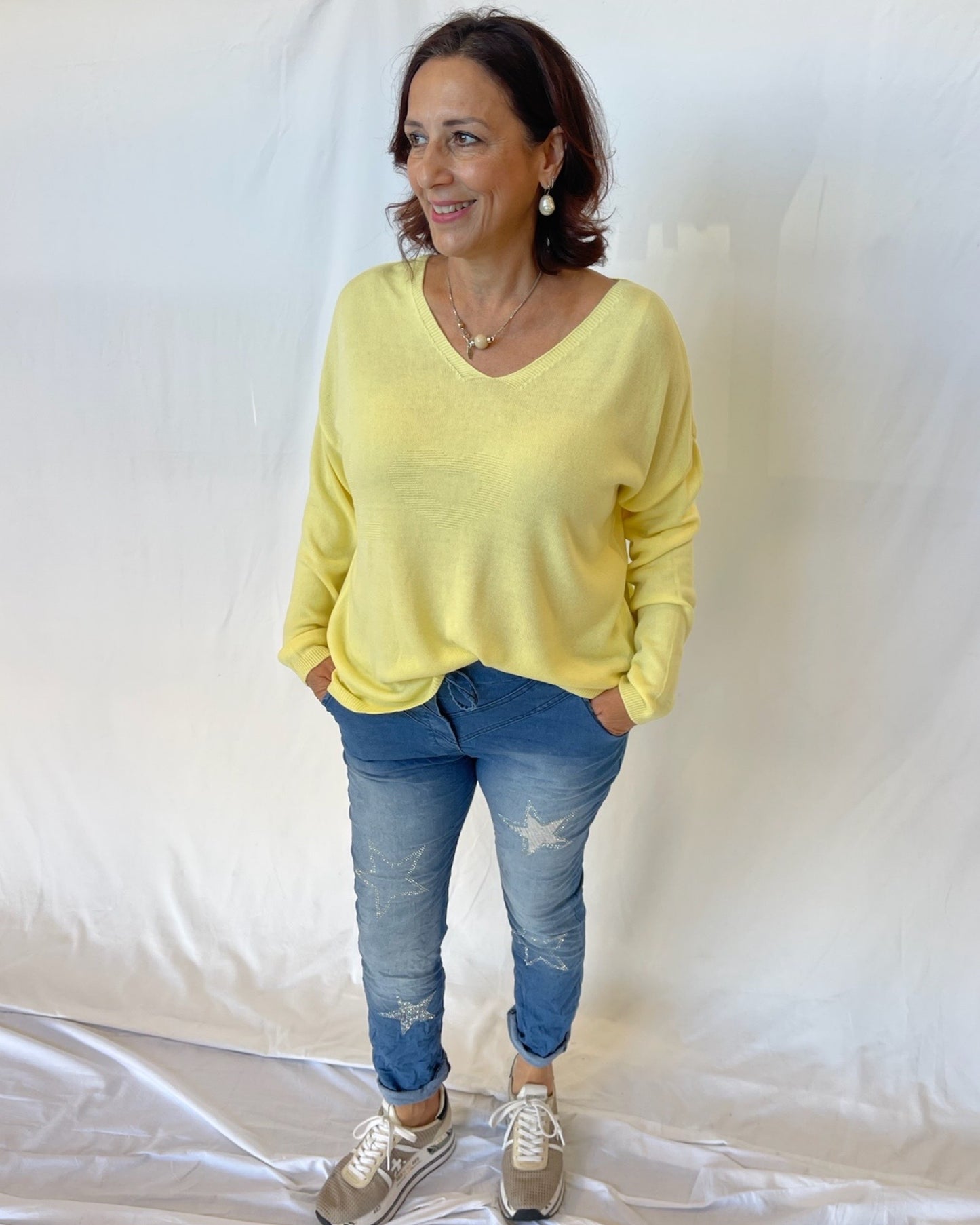 Heart Soft Lightweight Knit - Lemon