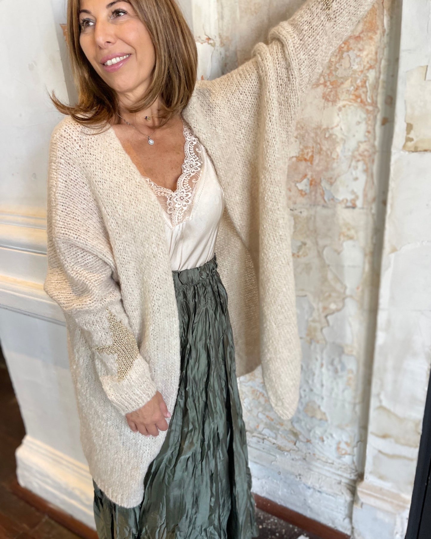 Crinkle Skirt - Olive