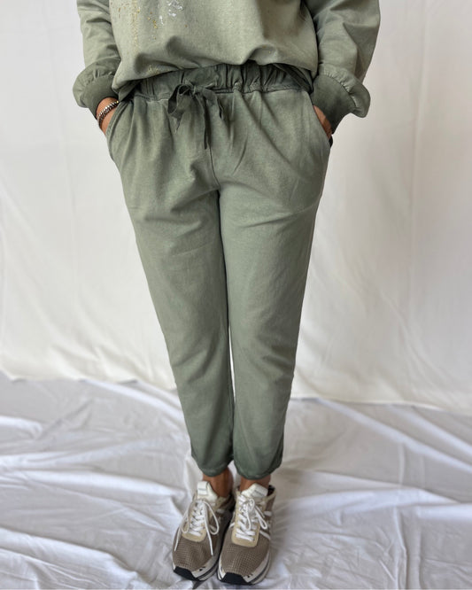Essential Track Pants - Military