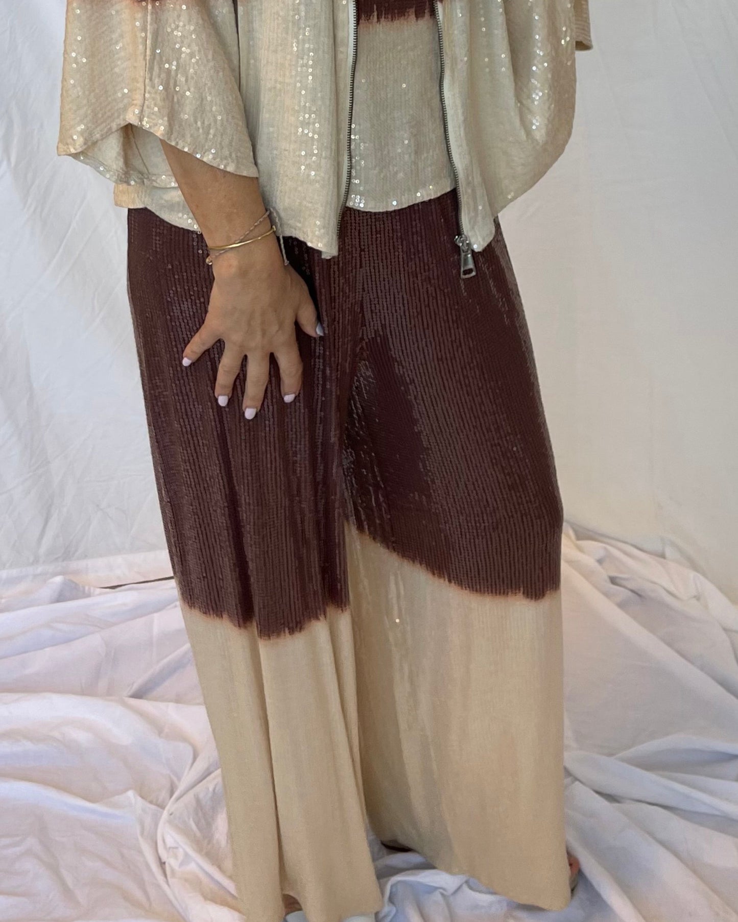 Sequin Pant - Chocolate Ombre