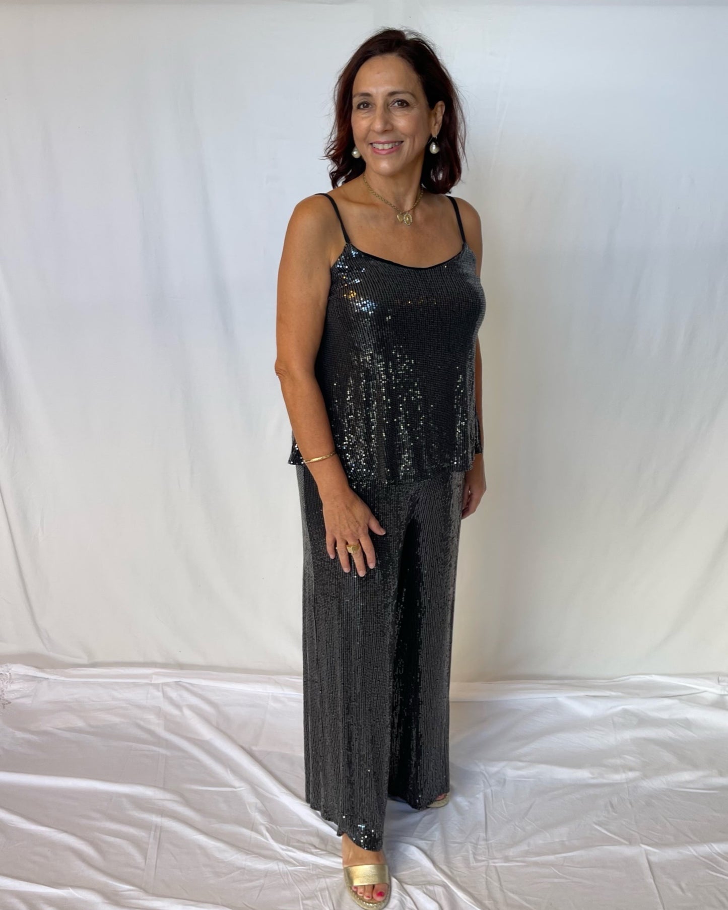 Sequin Pant - Black