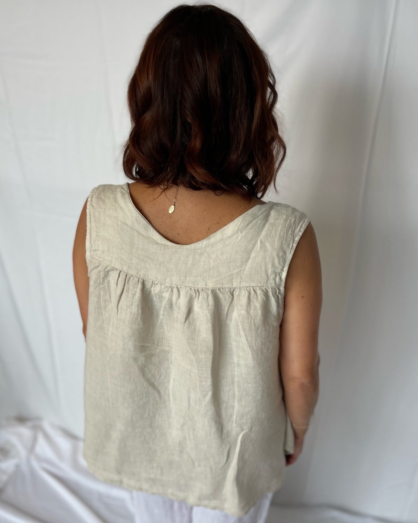Linen Swing Top - Sabbia
