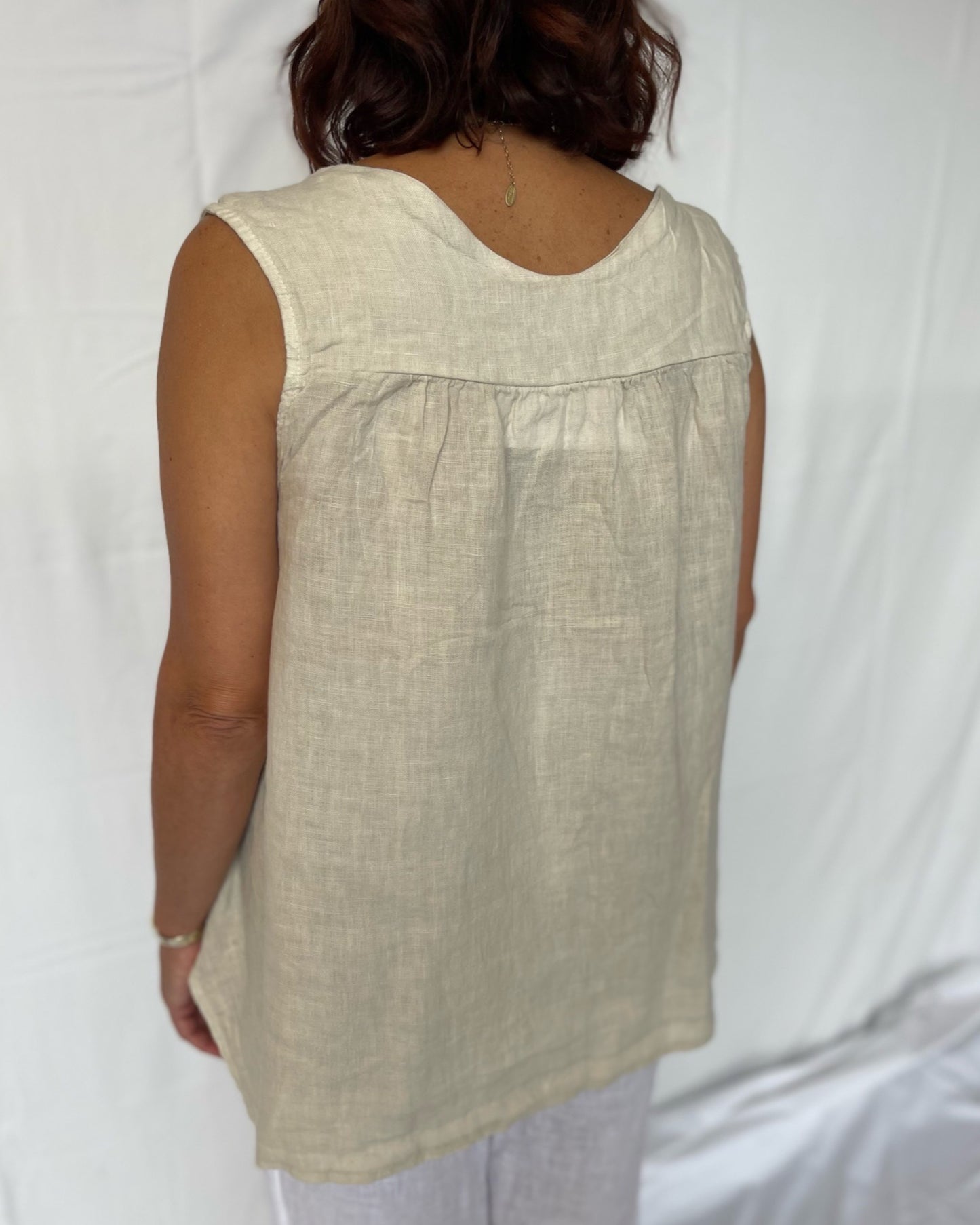 Linen Swing Top - Sabbia