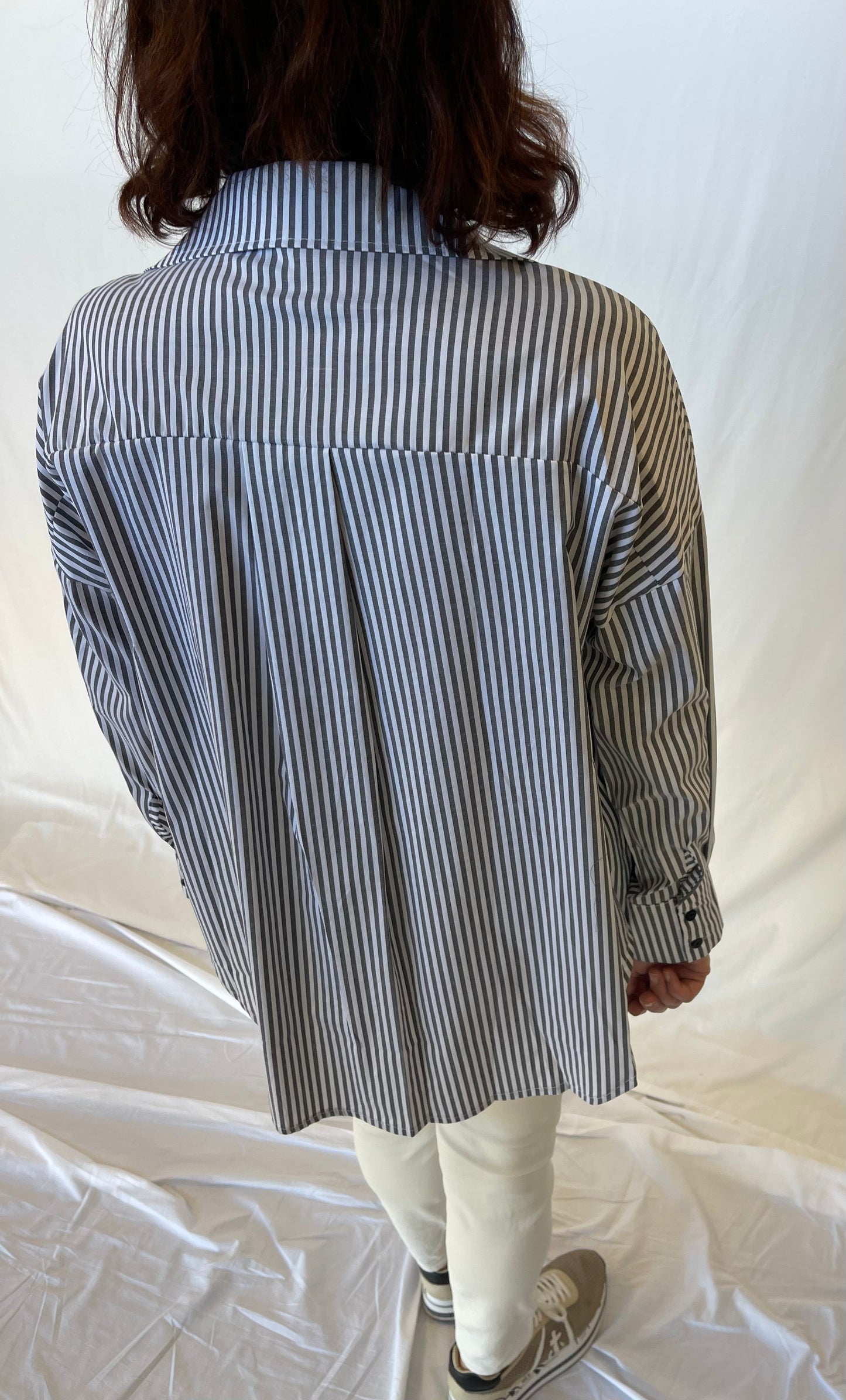 Striped Shirt - Light Grey