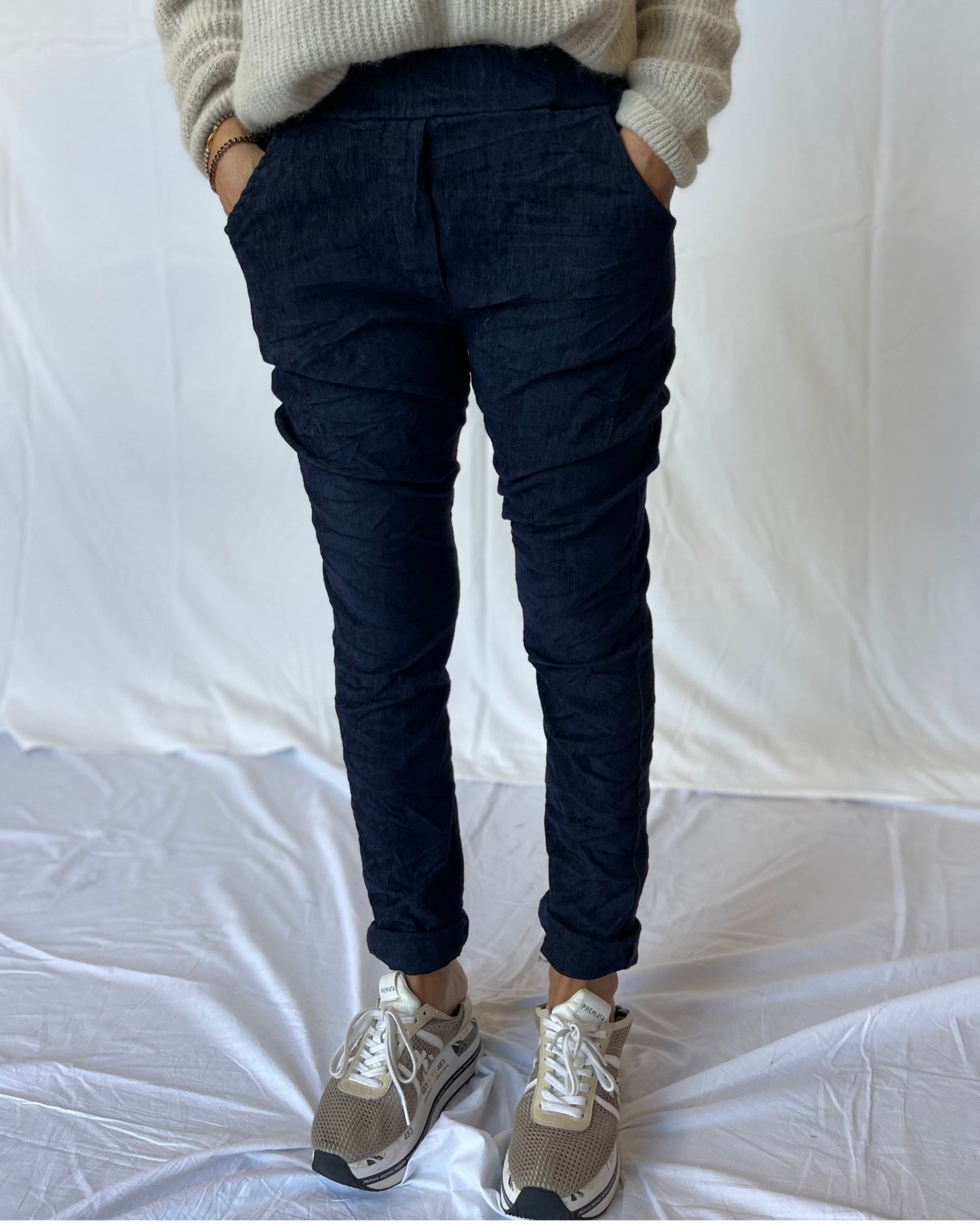 Cord Jogger - Navy