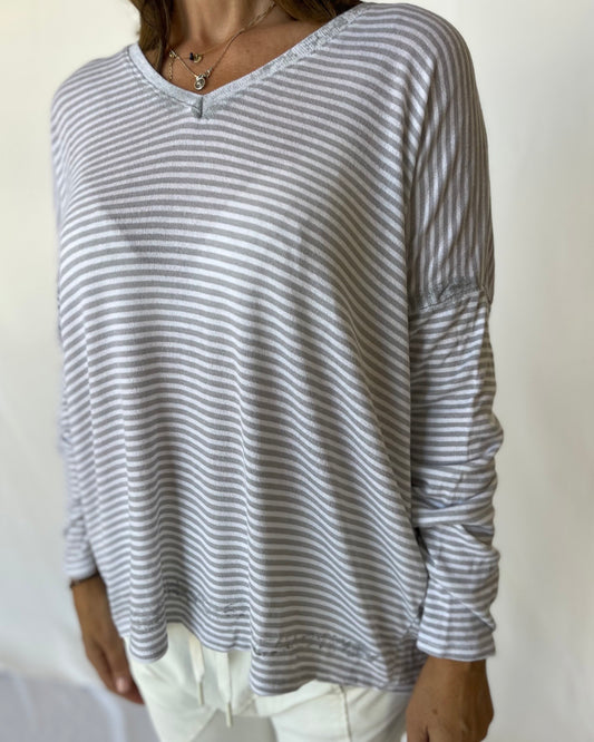 Striped Knit - White