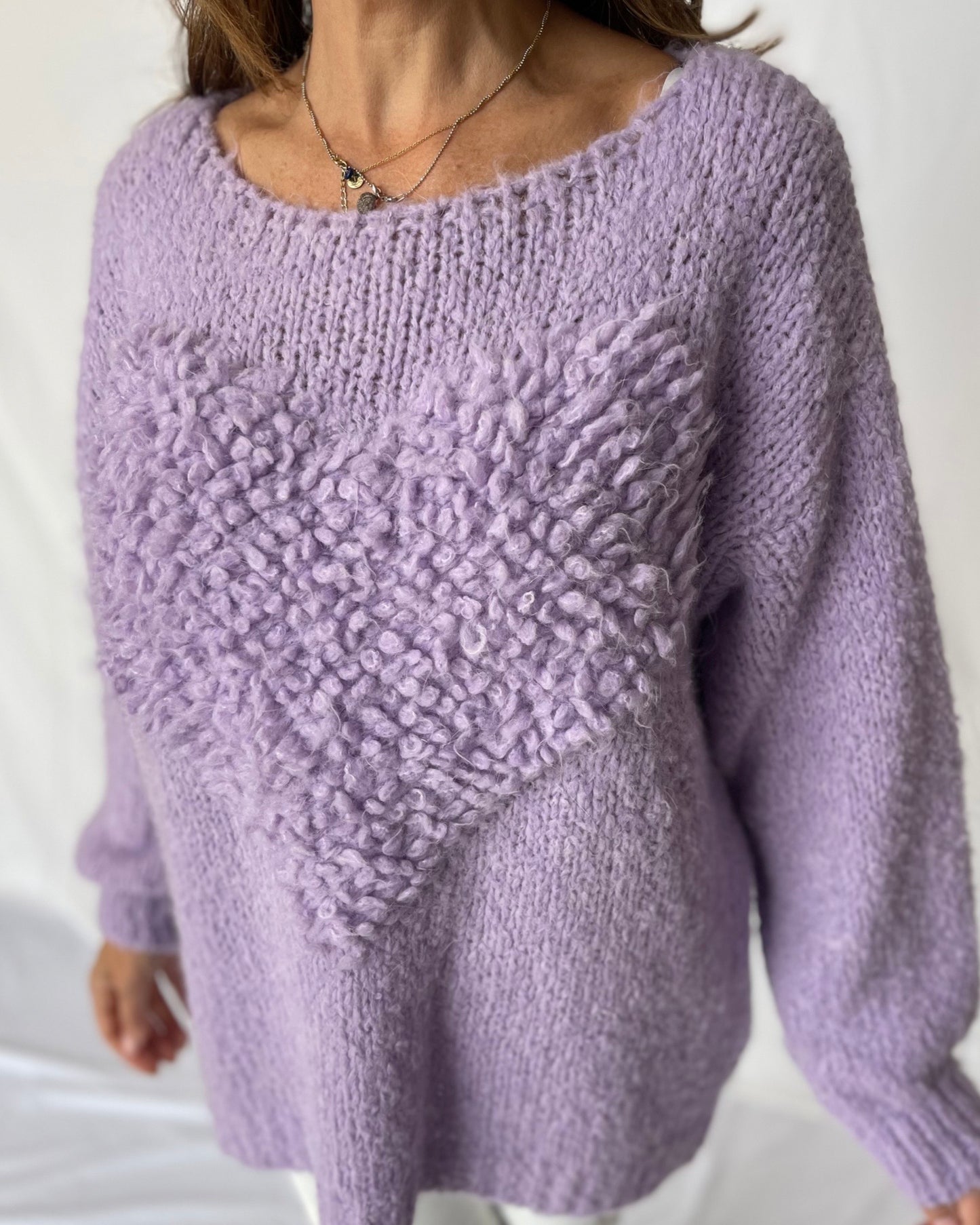 Heart Knit - Violet