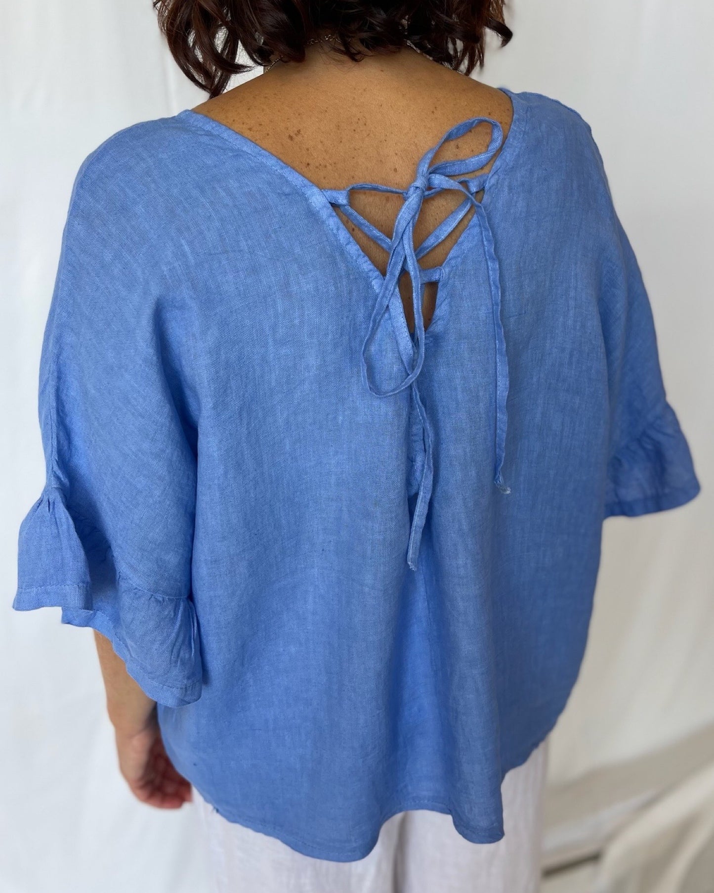 Tie Top - Cornflower Blue