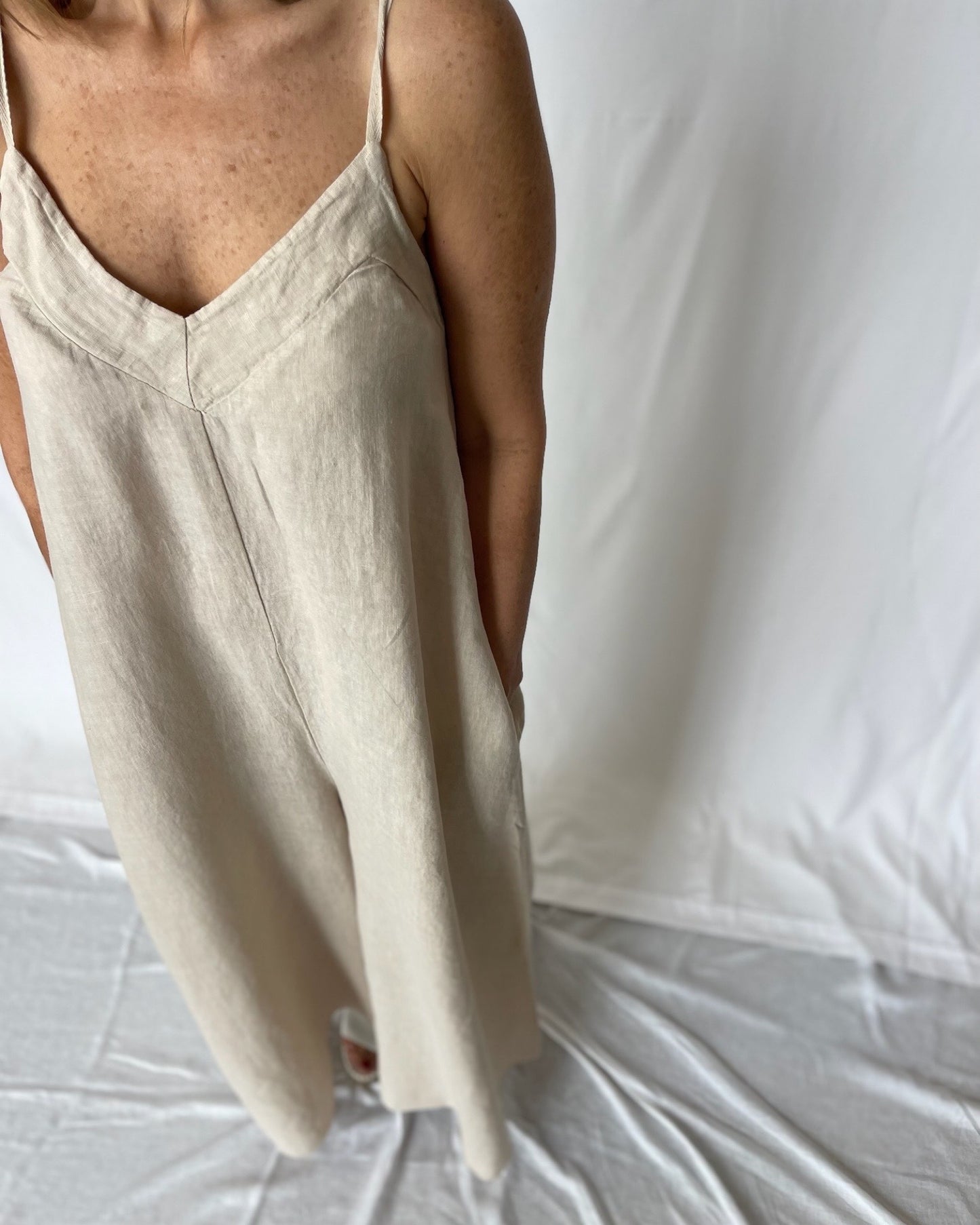 Linen Jumpsuit - Sabbia