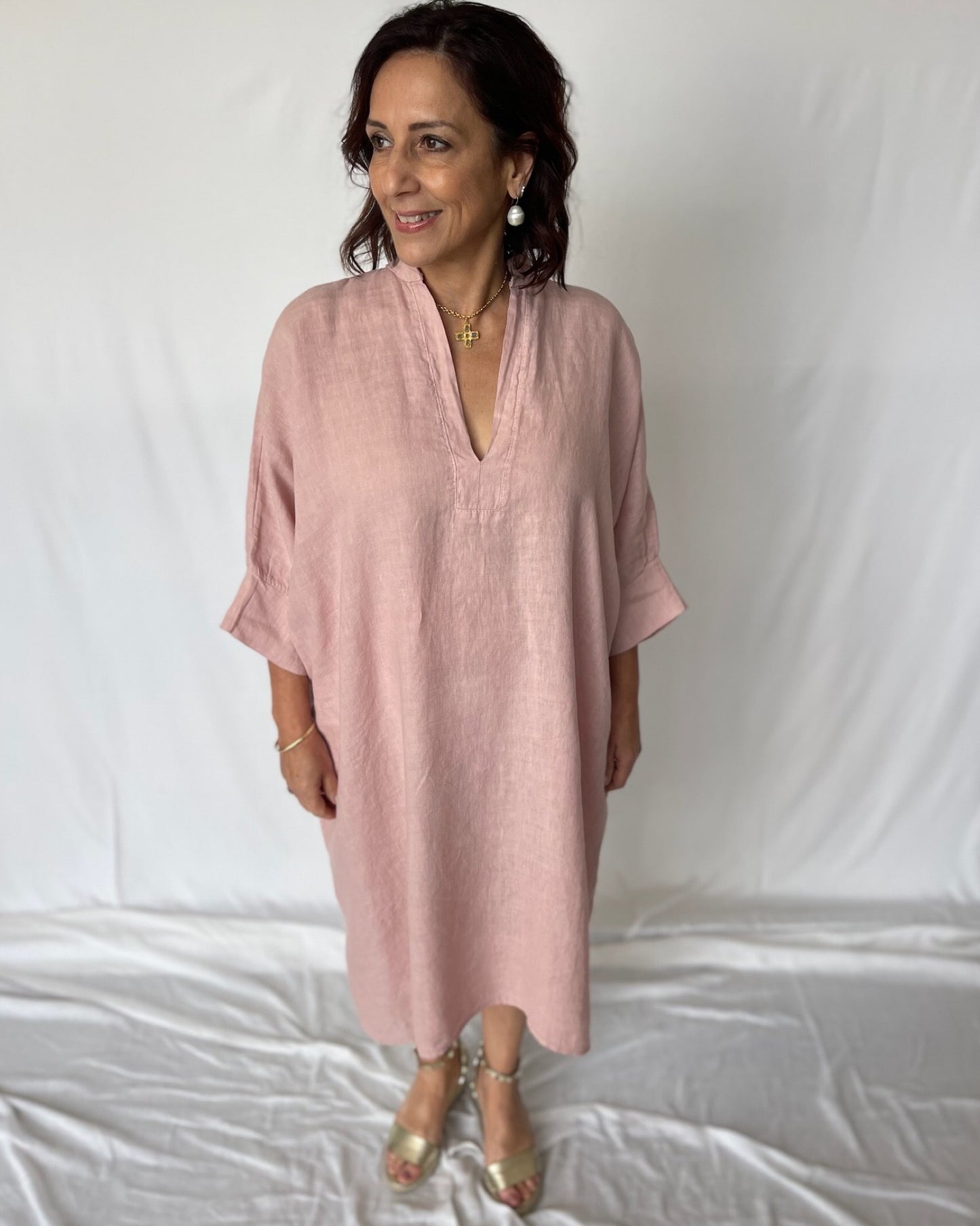 Linen Kaftan - Musk