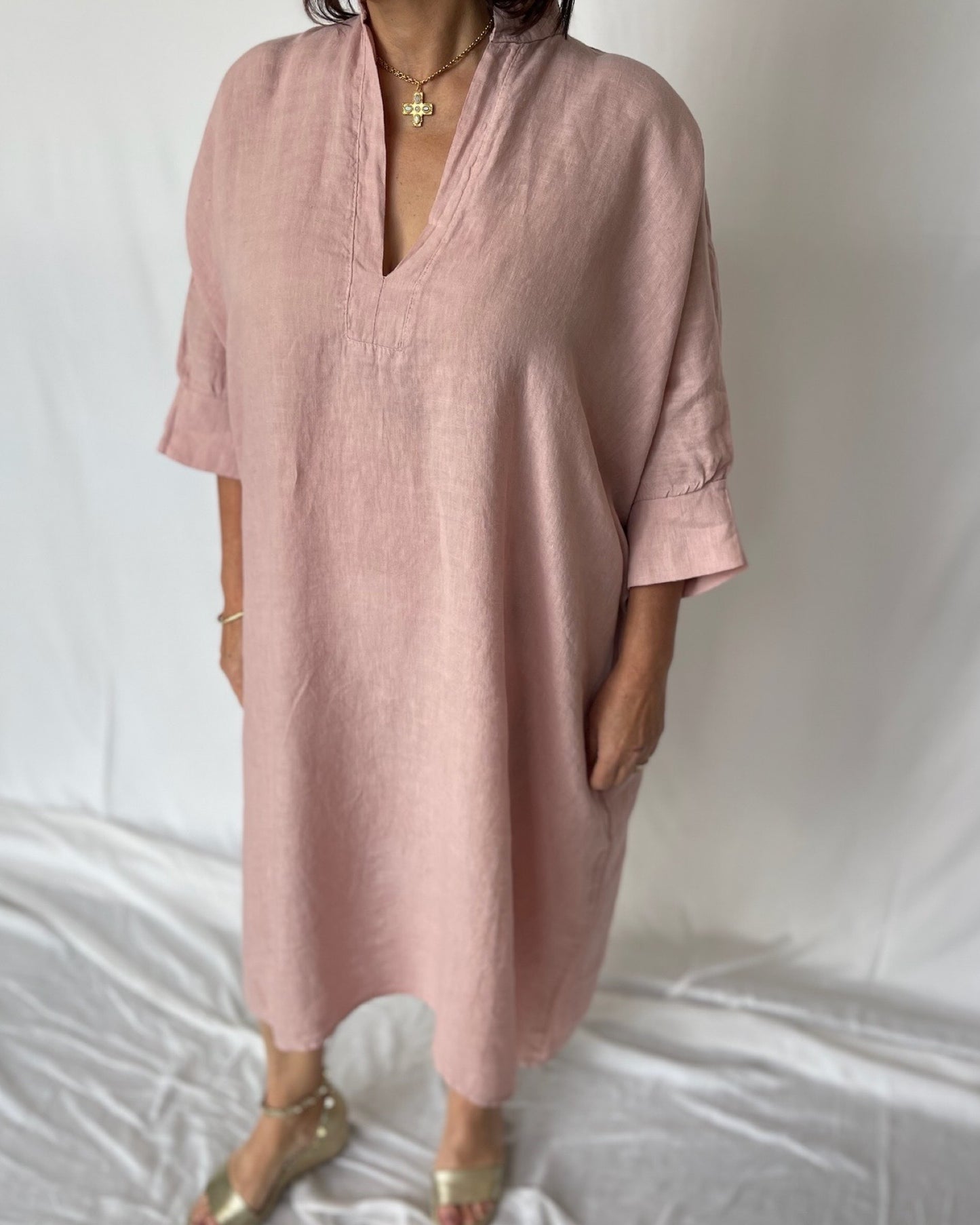 Linen Kaftan - Musk