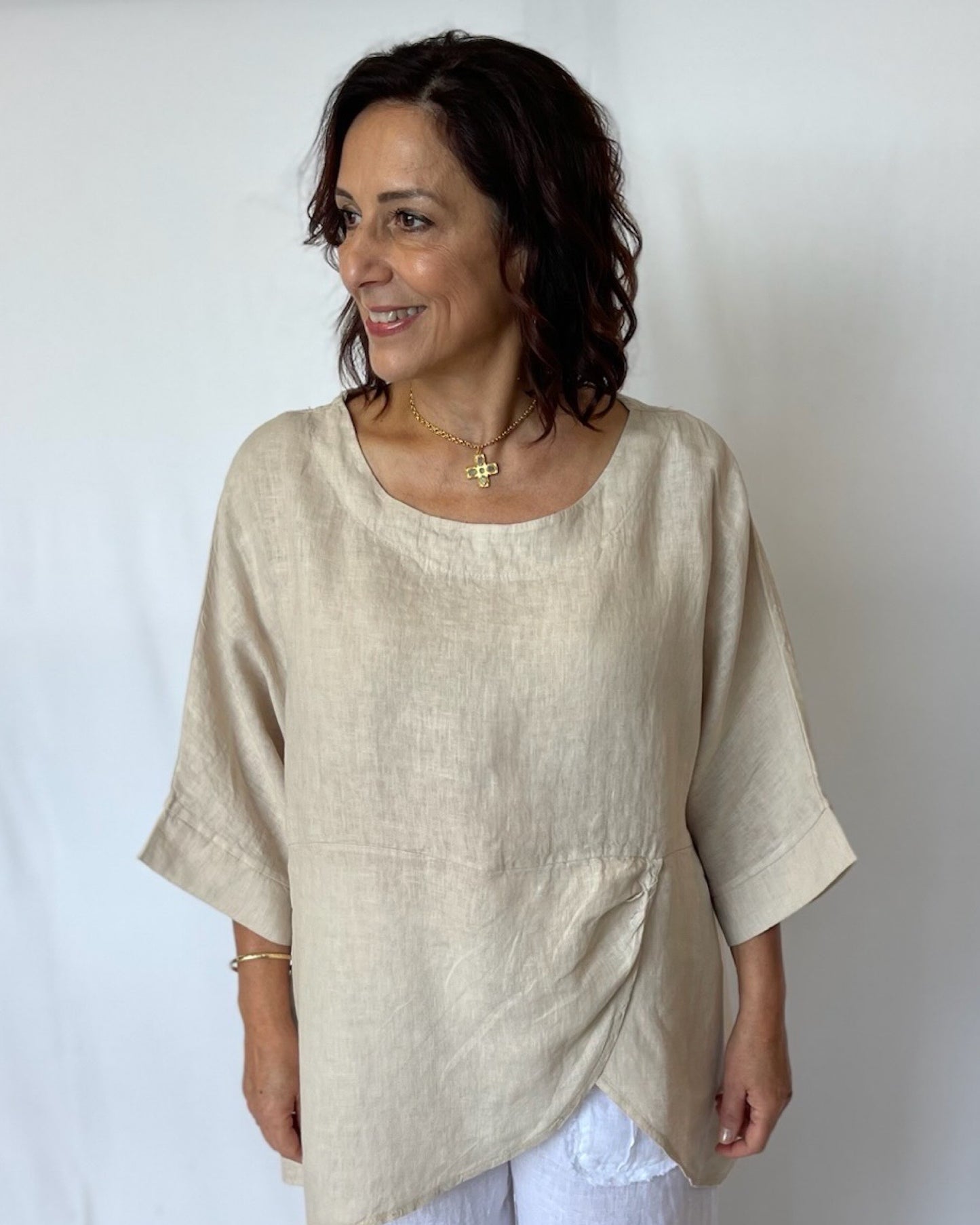 Linen Top - Sabbia