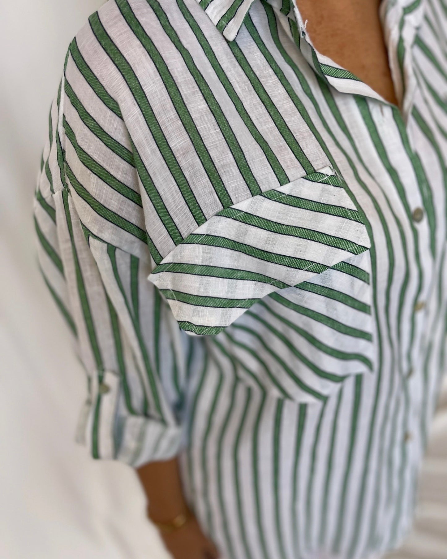 Striped Shirt - Green