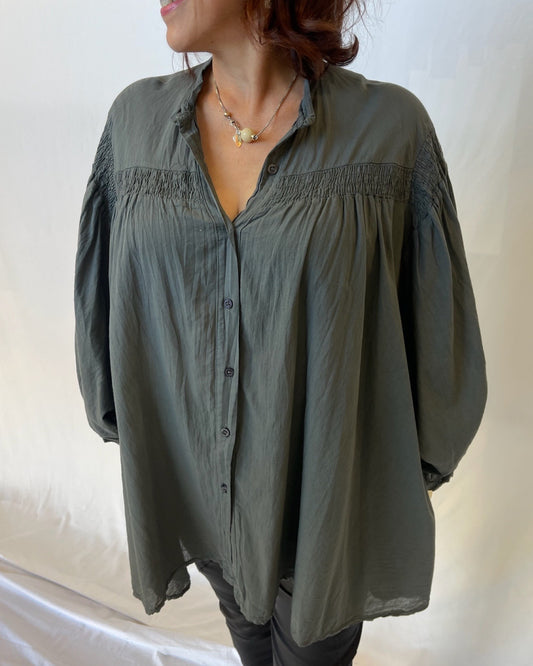 Cotton Shirt - Steel