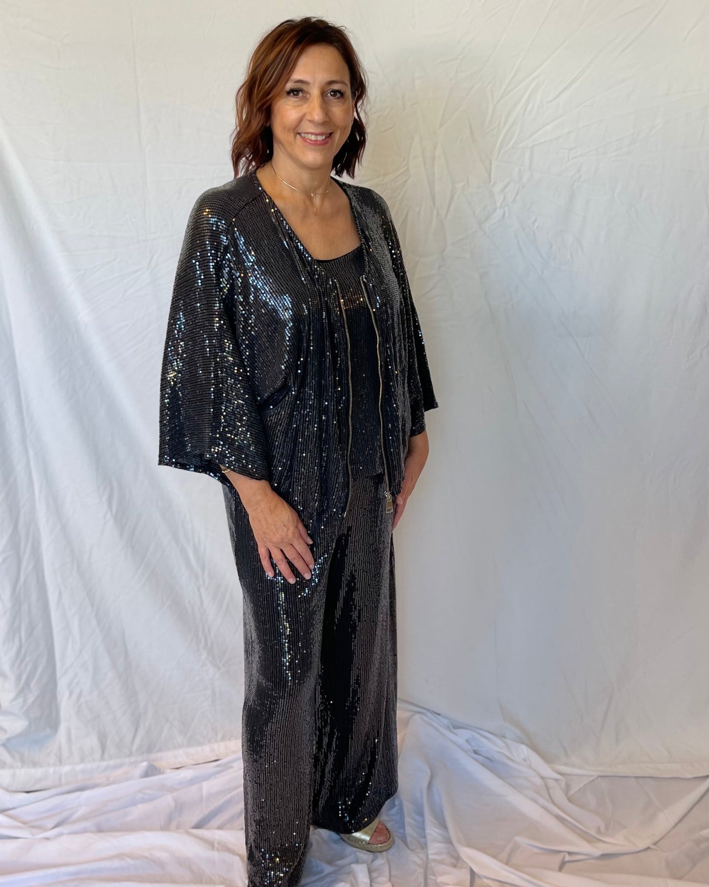 Sequin Jacket - Black