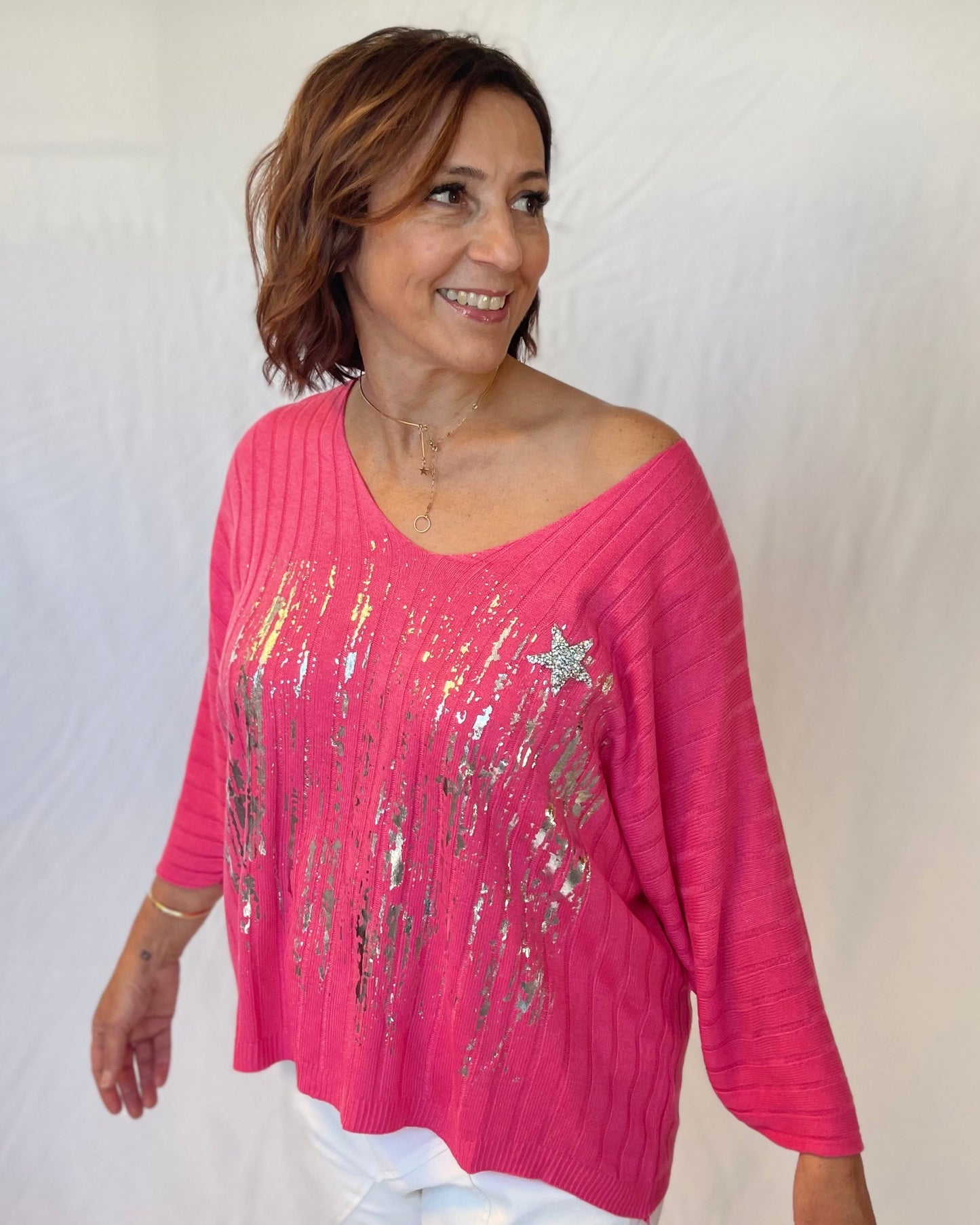 Star Light Knit - Fuschia