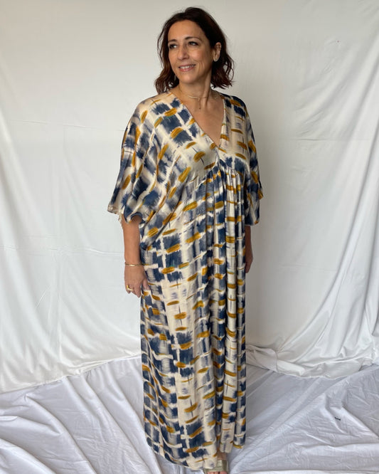 Printed Maxi - Navy