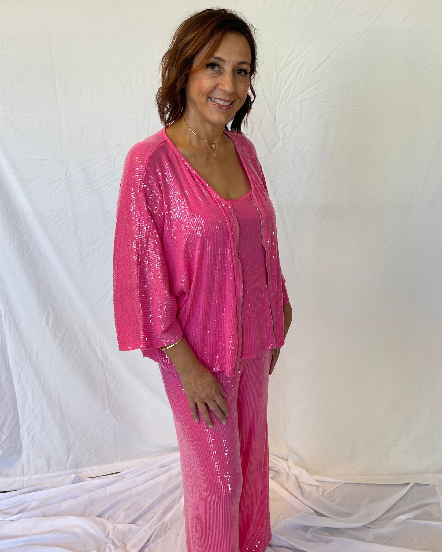 Sequin Jacket - Pink