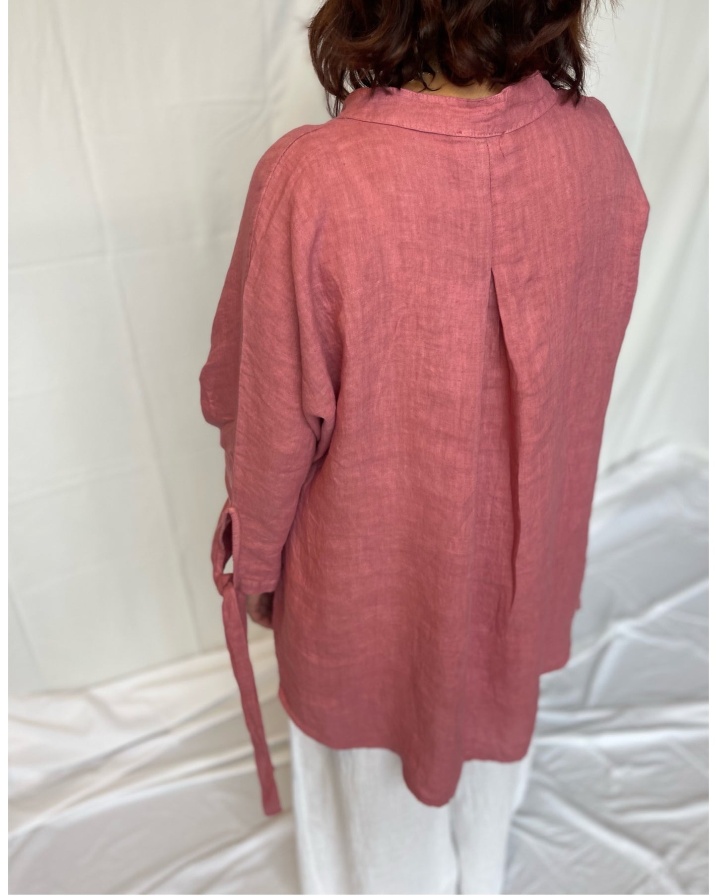 Linen Shirt Oversized - Pepperose